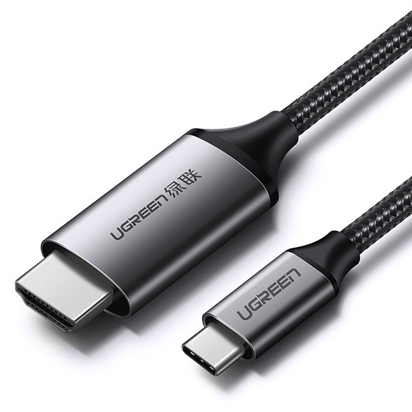 Ugreen USB-C HDMI uros - kaapeli 1.5m Musta harmaa