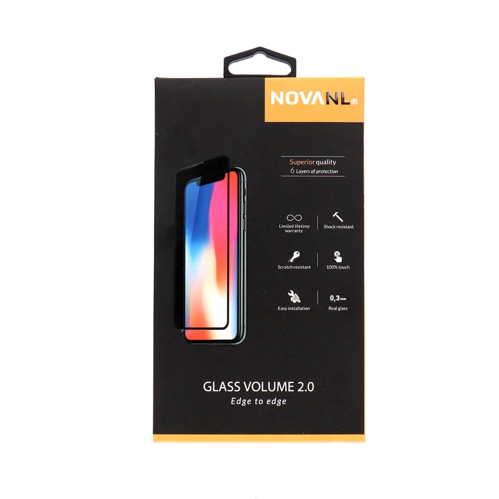 NovaNL iPhone 7 Plus / 8 - Privacy Panssarilasi (Koko näytön peittävä) Valkoinen