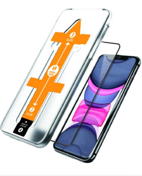 NovaNL Glass Volume 4.0 Panssarilasi (mustat reunat) asennuskehikolla iPhone XS Max / 11 Pro