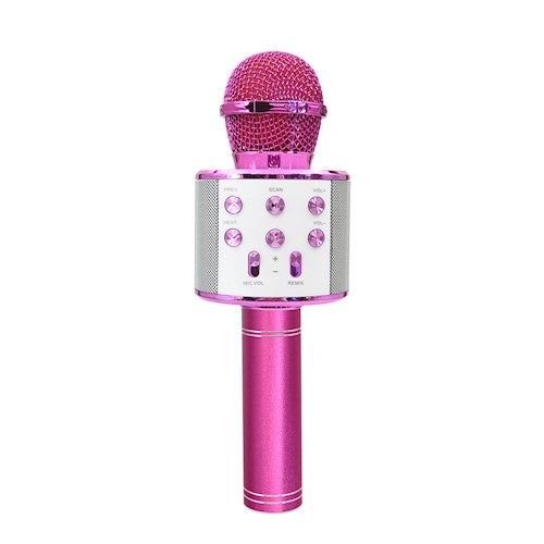 Forever Maxlife MX-300 Bluetooth langaton karaoke mikrofoni / kaiutin - pinkki